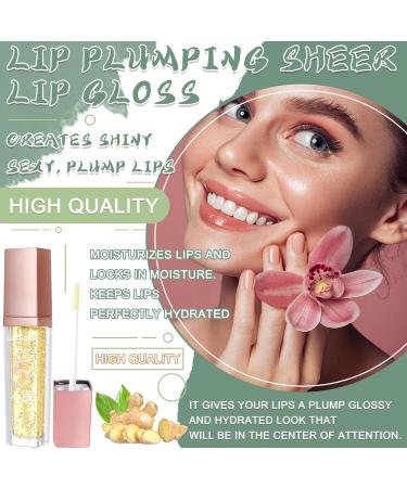 LJYBoBin Hydrating Lip Plumping Gloss Moisturizing Long Lasting Non-sticky Lip Plumper & Clear Lip Oil for Shine Sexy Fuller Lip Plumping Transparent Toot Lip Oil 1p - Buy Online on GoSupps.com