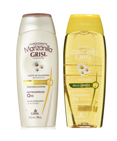 Grisi Manzanilla Shine & Repair Shampoo & Conditioner Set 400ml - Silky Hair Care - Buy Online on GoSupps.com
