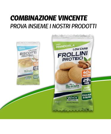  WHY NATURE Box of 25 Low Carb Protein Biscuits 30g Gluten Free Why Nature (coconut) - Buy Online on GoSupps.com