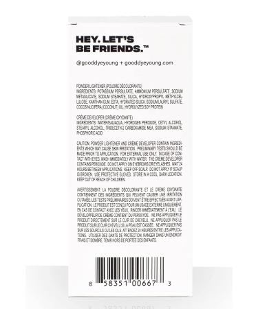 Good Dye Young Hair Lightener Kit | Moisturizing Vegan Bleaching Kit (4 oz) - Buy Online on GoSupps.com