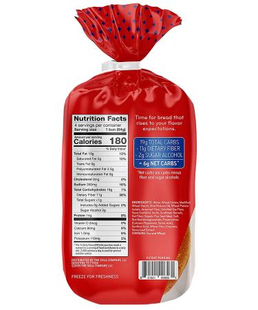 Sola Low Carb & Keto Friendly Golden Wheat Hamburger Buns 6g Net Carbs 14g Protein 11g Fiber Per Bun 4/bag (Pack of 2) - Buy Online on GoSupps.com