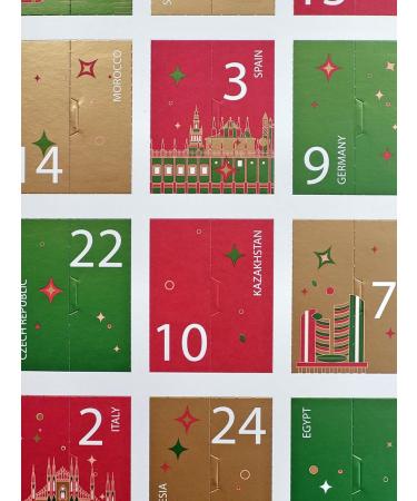 Ahmad Tea Tea Advent Calendar 2024 Tea Calendar 24 Different Tea Bags Christmas Calendar 2024 Black Green Fruit Herbal Tea 24 - Buy Online on GoSupps.com