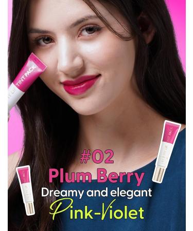 LIP My Tint Pack - Korean Waterproof Lip Stain | Long-Lasting Kiss-Proof Peel Off Lipstick in Plum Berry (0.50 Fl Oz - Buy Online on GoSupps.com