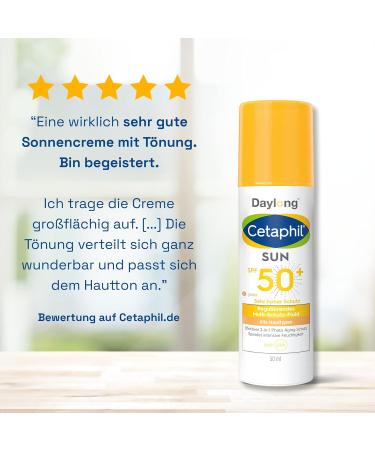 Cetaphil Sun Regulating Multi-Protection Fluid Tinted SPF 50+ | Anti-Aging Face Sunscreen | 50ml | Moisturizing & Even Skin Tone - Buy Online on GoSupps.com