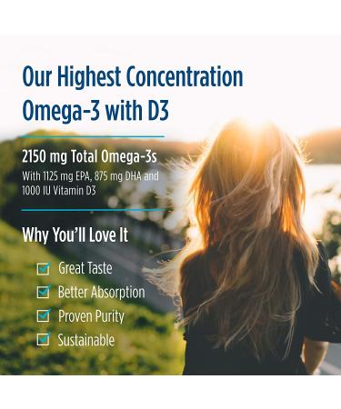 Nordic Naturals ProOmega 2000-D Lemon - 1250 mg Fish Oil Soft Gels, 120 Count - Buy Online on GoSupps.com