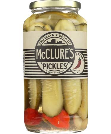 McClure's Spicy Pickles Spears, 32 oz