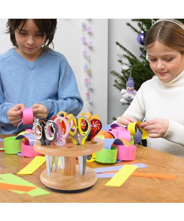 Novent Scissors Holder for Stylist Salon Scissors Holder - Wooden Rotatable Hair Scissors Holder Salon Scissors Holder 12 Hole Barber Scissors Storage Desktop Organizer Storage Box for Hairdressing - Buy Online on GoSupps.com