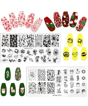 Shop Nice Needed Fireworks Nail Art Stamps - 6 Animal Templates & Starry Sky Design for Stunning Nail Art - Buy Online on GoSupps.com