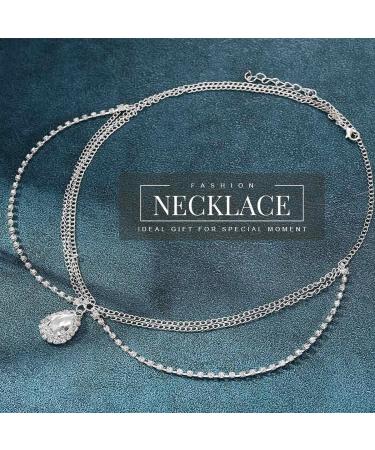 Runmi Rhinestone Head Chain | Layered Bridal Headdress & Silver Crystal Hair Accessories for Bride & Bridesmaid - Buy Online on GoSupps.com