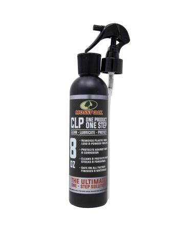 Mossy Oak Gun Oil | All-in-One | Cleaner, Lubricant, & Protectant CLP | One-Step Gun Cleaner and Gun Oil Lubricant | 8oz. Bottle of CLP Gun Cleaner and Lubricant 8 oz. Bottle (Trigger Sprayer)