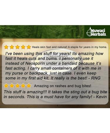 Nuwati Herbals Healing Balm 4 oz - Plantain for Skin Irritations, Burns, Bites - Made in USA - Buy Online on GoSupps.com