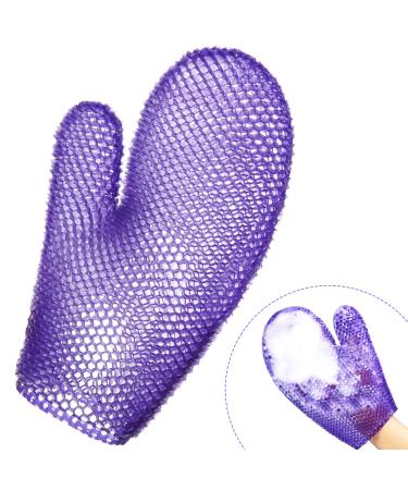 Spa Bath Mitt Exfoliating Shower Glove Body Exfoliator Foaming Exfoliating Gloves Drying Skin Exfoliator Glove Honeycomb Shower Gloves for Beauty Spa Massage Skin Shower Scrubber