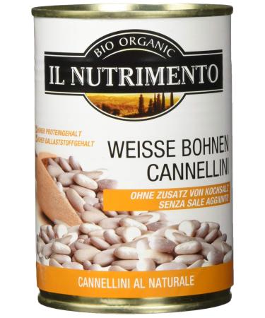 IL NUTRIMENTO White beans natural (Cannellini) - without salt pack of 12 (12 x 400 g)