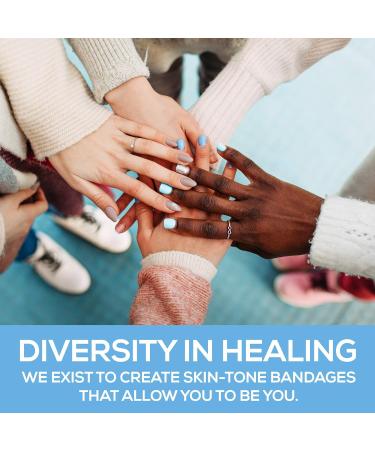 Skin Tone Bandages Variety Pack - 120 Count for All Skin Types | International Shipping - Buy Online on GoSupps.com