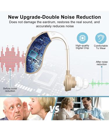 Enjoyee Invisible Rechargeable Hearing Aids for Seniors - Noise Cancelling Amplifier for Adults with Hearing Loss - Buy Online on GoSupps.com