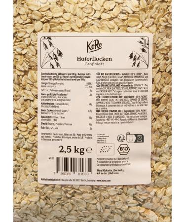 KoRo - Large organic oatmeal 2.5 kg - Buy Online on GoSupps.com