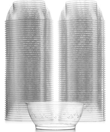 Clear Mini Plastic Bowls - 100 Pack 6 Oz Disposable Premium Dessert Bowls for Weddings, Catering, Parties - Ideal for Ice Cream, Home or Event Supplies - Buy Online on GoSupps.com