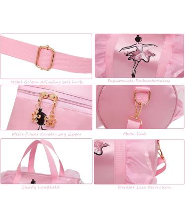 Dorlubel Cute Ballet Dance Bag with Key Chain for Girls - Pink Tutu Dress Bag - Buy Online on GoSupps.com