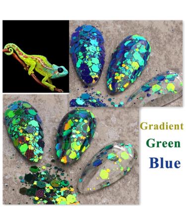 Shop GZSYY Nail Art Sequins - 12 Colors of Sparkly Glitter Powder for Stunning Nail Designs - Buy Online on GoSupps.com