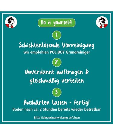 Poliboy Vinyl Renovier - Refresh Stressed Vinyl Floors | 5x500ml - Floor Care Made in Germany - Buy Online on GoSupps.com