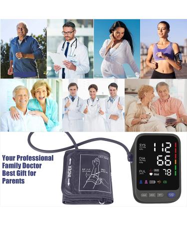 Automatic Digital Blood Pressure Monitor with Adjustable Cuff - Irregular Heartbeat Detector & LED Display - 240 Memory - Black - Buy Online on GoSupps.com