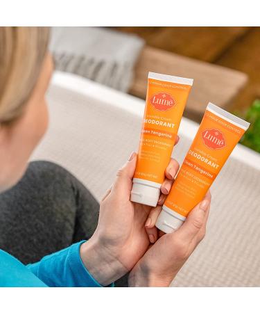 Lume Natural Deodorant - Clean Tangerine, Aluminum-Free, Hypoallergenic, 3oz Tube (2-Pack) - Safe for Sensitive Skin - Buy Online on GoSupps.com