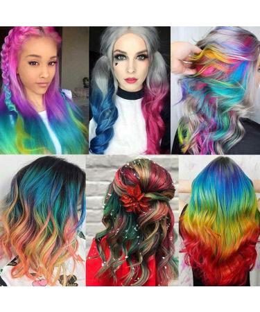 Hair Dye Wax 100ML Colour Hair Cream Natural Hairstyle Washable Hair Wax for Party Cosplay Halloween Christmas (Blue) - Buy Online on GoSupps.com