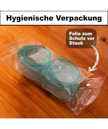 Traptix Eyesbear - Foldable & Economical Contact Lens Container | Odor-Free Less Liquid Consumption Transparent Storage - Ideal for Travel (1x) - Buy Online on GoSupps.com