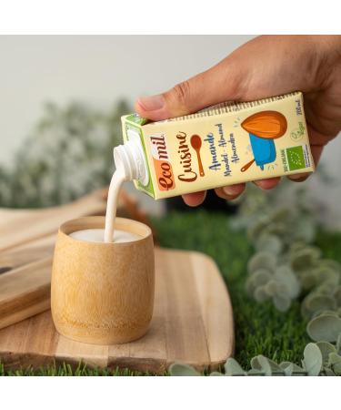Ecomil Organic Cuisine Chef Almond Cream 200 ml - Buy Online on GoSupps.com