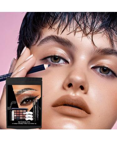 Makeup Eyeshadow Make up Kit Portable Long Lasting Waterproof/Set Eye Enhancing Kit Eyeshadow Eye Liner & Mascara for Women Eye Makeup - Buy Online on GoSupps.com