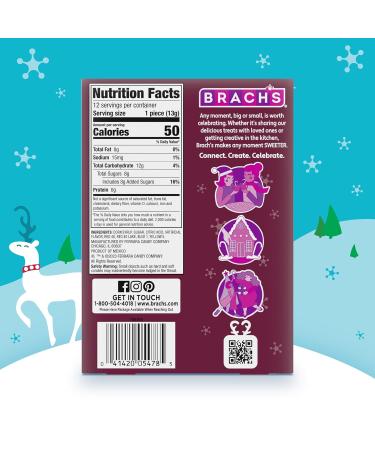 Brach's Holiday Cherry Candy Canes - 12ct Box | Perfect Stocking Stuffer & Festive Holiday Treats - Buy Online on GoSupps.com