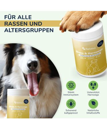 Felmo Bladder & Urinary Tract Snacks for Dogs - 70 Grain-Free Treats for Bladder Support & Incontinence Relief - Buy Online on GoSupps.com