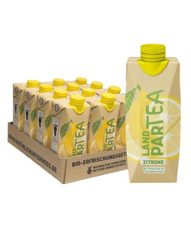 Landartea lemon |Landpark |Organic tea with lemon taste |1 2 x 0.5 l in Tetra Pak |Without carbon dioxide |To go |Water with taste |Pfand -free iced tea lemon 6 l (1 Pack)