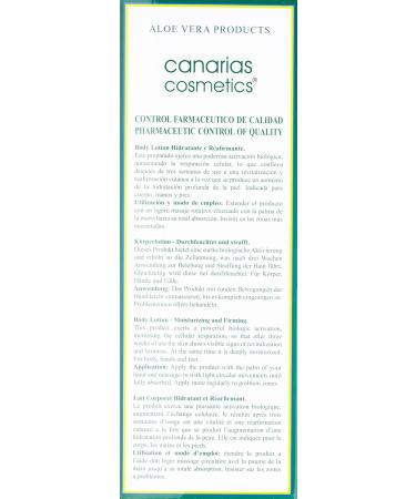 Canarias Cosmetics Dermo Aloe Body Lotion - 500 ml | Soothing & Hydrating Body Care | International Shipping Available - Buy Online on GoSupps.com