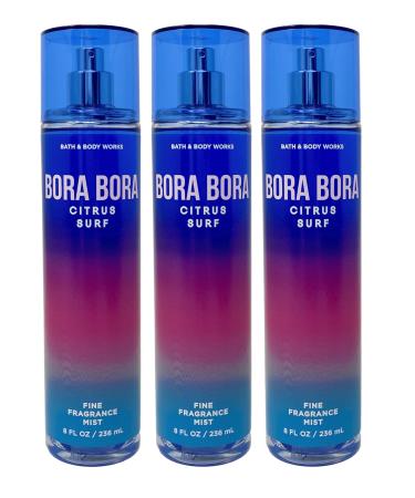 Bath & Body Works Bora Bora Citrus Surf - pack of 3 Fine Fragrance Mist