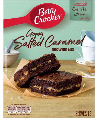 General Mills Betty Crocker Gooey Salted Caramel Brownie Mix 430g - Buy Online on GoSupps.com