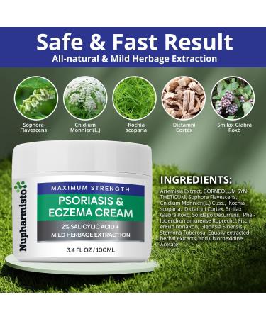 Eczema Relief Cream | Natural Skin Treatment for Adults Kids & Toddlers | Soothes Dry Itchy Skin Face Hand & Body - Travel Size 3.4 oz - Buy Online on GoSupps.com