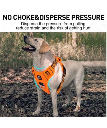 Buy Reflective Dog Harness for Large Dogs | Anti-Train Breathable & Comfortable - Buy Online on GoSupps.com