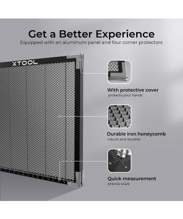 xTool Honeycomb Working Table  Soulmate for xTool D1  D1 Pro and Most Laser Engraver  Honeycomb Working Bed for Fast Heat Dissipation and Desktop-Protecting  19.68x 19.68x 0.87 - Buy Online on GoSupps.com
