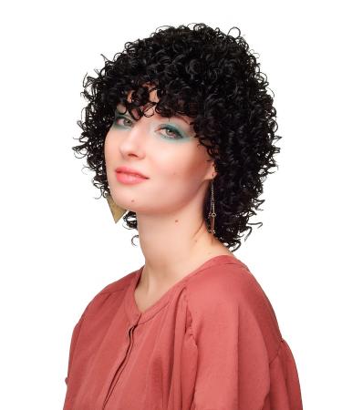 WIG ME UP Women s Wig Short Curly Black Afro Caribbean Style 30 cm WL-2218AB-1B