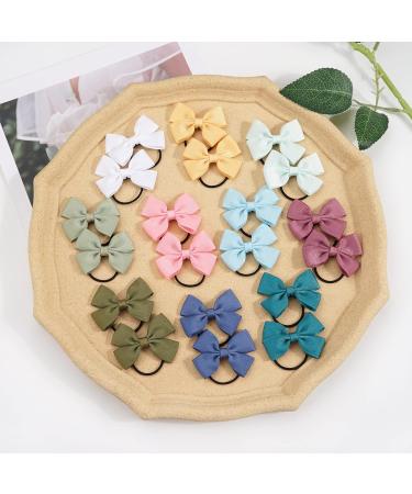 JOYOYO 50 Pcs Baby Girl Hair Bow Ties - Small 2 Inch Ribbon Bows for Toddler Girls - Elastic Hair Bands and Hair Ribbons Set - Buy Online on GoSupps.com