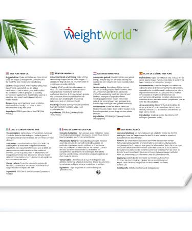 Organic High-Strength Hemp Seed Oil - 60ml | Rich in Omega 3 6 9 | Cold-Pressed & Vegan | Multipurpose Hemp Oil Supplement - Buy Online on GoSupps.com