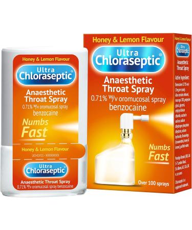 Ultra Chloraseptic Throat Spray 15ml Honey & Lemon - Fast Relief for Sore Throat - Buy Online on GoSupps.com