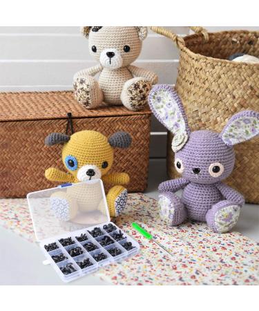 462pcs Black Safety Eyes and Noses for Stuffed Crochet Crafts - Plastic With Washers Included - Buy Online on GoSupps.com