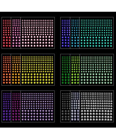 3096 Pieces Colorful Self-Adhesive Glitter Rhinestones - Perfect for Jewelry Nail Art & Party Decorations - Buy Online on GoSupps.com