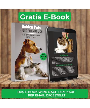Golden Pets Self-Cleaning Dog & Cat Brush | Improved Version for Short to Long Hair | Fast Cleaning & Nursing Dish for Small to Large Animals - Buy Online on GoSupps.com