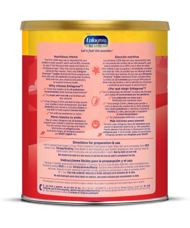 Enfagrow PREMIUM Toddler Nutritional Drink 32 Oz  Pack of 6 - Natural Flavor with Omega-3 DHA  Prebiotics  Vitamins - Non-GMO Powder Can for Brain & Immune Support - Buy Online on GoSupps.com