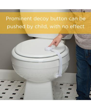 Safety 1st OutSmart Toilet Lock - White, 1 Count | Childproofing Essential - Buy Online on GoSupps.com