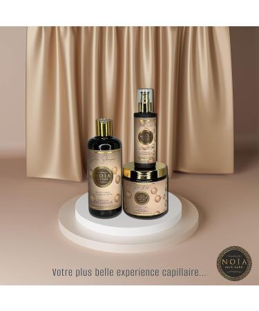 NOIA HAIR - Prestige Box - GLOW RANGE Hair Routine - Trio Pack Shampoo + Mask + Silk Protein Hyaluronic Acid & Honey Serum - Buy Online on GoSupps.com
