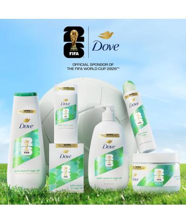 Dove Limited Editon FIFA Body Scrub Palo Santo & Sage Oil For Exfoliated & Hydrated skin 15 OZ - Buy Online on GoSupps.com
